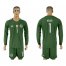 Germany #1 NEUER Military Green Goalkeepe 2018 FIFA World Cup Long Sleeve Soccer Jersey