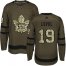 Adidas Toronto Maple Leafs #19 Joffrey Lupul Green Salute to Service Stitched Youth NHL Jersey