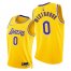 Nike Los Angeles Lakers #0 Russell Westbrook Youth 2021-22 75th Diamond Anniversary NBA Jersey Gold Youth
