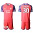 Marseille #30 Mandanda Pink Goalkeeper Soccer Club Jersey