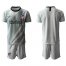 Atletico Madrid Blank Grey Goalkeeper Soccer Club Jersey