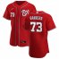 Washington Nationals #73 Tres Barrera Mens Nike Red Alternate 2020 Authentic Player MLB Jersey