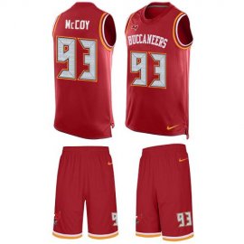 Nike Tampa Bay Buccaneers #93 Gerald McCoy Red Team Color Mens Stitched NFL Limited Tank Top Suit Jersey