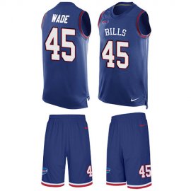 Nike Buffalo Bills #45 Christian Wade Royal Blue Team Color Mens Stitched NFL Limited Tank Top Suit Jersey