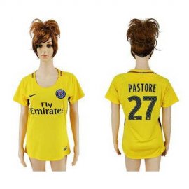 Womens Paris Saint-Germain #27 Pastore Away Soccer Club Jersey
