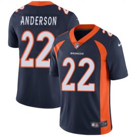 Nike Denver Broncos #22 C.J. Anderson Navy Blue Alternate Mens Stitched NFL Vapor Untouchable Limited Jersey