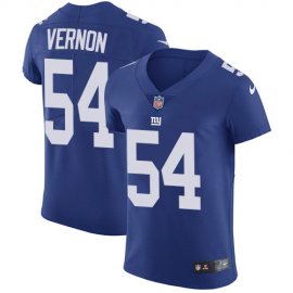 Nike New York Giants #54 Olivier Vernon Royal Blue Team Color Mens Stitched NFL Vapor Untouchable Elite Jersey