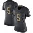 Nike Baltimore Ravens #5 Joe Flacco Black Womens Stitched NFL Limited 2016 Salute to Service Jersey