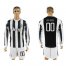 Juventus Personalized Home Long Sleeves Soccer Club Jersey