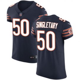 Nike Chicago Bears #50 Mike Singletary Navy Blue Team Color Mens Stitched NFL Vapor Untouchable Elite Jersey