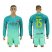 Barcelona #15 Bartra Sec Away Long Sleeves Soccer Club Jersey