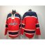Washington Capitals Blank Red Sawyer Hooded Sweatshirt Stitched NHL Jersey