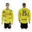 Dortmund #25 Sokratis Home Long Sleeves Soccer Club Jersey