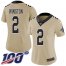 Nike New Orleans Saints #2 Jameis Winston Gold Womens Stitched NFL Limited Inverted Legend 100th Season Jersey
