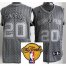 San Antonio Spurs 20 Manu Ginobili Grey Static Fashion Swingman 2013 Finals Patch NBA Jersey Cheap