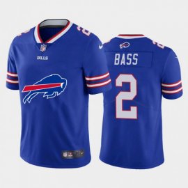 Buffalo Buffalo Bills #2 Tyler Bass Royal Blue Mens Nike Big Team Logo Vapor Limited NFL Jersey