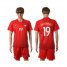 Poland #19 Olkowski Away Soccer Country Jersey