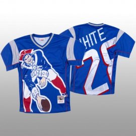 NFL New England New England Patriots #28 James White Blue Mens Mitchell & Nell Big Face Fashion Limited NFL Jersey