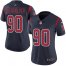 Nike Houston Texans #90 Ross Blacklock Navy Blue Womens Stitched NFL Limited Rush Jersey