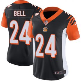 Nike Cincinnati Bengals #24 Vonn Bell Black Team Color Womens Stitched NFL Vapor Untouchable Limited Jersey