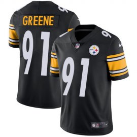 Nike Pittsburgh Steelers #91 Kevin Greene Black Team Color Mens Stitched NFL Vapor Untouchable Limited Jersey