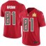 Nike Tampa Bay Buccaneers #81 Antonio Brown Red Youth Super Bowl LV Champions Stitched NFL Limited Rush Jersey