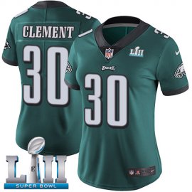 Nike Philadelphia Eagles #30 Corey Clement Midnight Green Team Color Super Bowl LII Womens Stitched NFL Vapor Untouchable Limited Jersey
