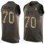 Nike New York Jets #70 Kelechi Osemele Green Mens Stitched NFL Limited Salute To Service Tank Top Jersey