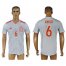 Spain #6 A.Iniesta Away Soccer Country Jersey