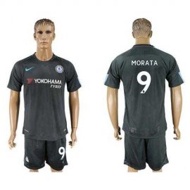 Chelsea #9 Morata Black Soccer Club Jersey