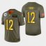 Nike Los Angeles Rams #12 Brandin Cooks Mens Olive Gold 2019 Salute to Service NFL 100 Limited Jersey