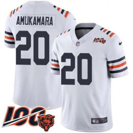 Nike Chicago Bears #20 Prince Amukamara White Alternate Mens Stitched NFL Vapor Untouchable Limited 100th Season Jersey