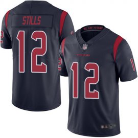 Nike Houston Texans #12 Kenny Stills Navy Blue Mens Stitched NFL Limited Rush Jersey