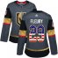Adidas Vegas Golden Knights #29 Marc-Andre Fleury Grey Home Authentic USA Flag Womens Stitched NHL Jersey