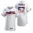 Cleveland Indians #57 Shane Bieber Mens Nike White Fluttering USA Flag Limited Edition Authentic MLB Jersey