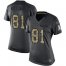 Nike Los Angeles Chargers #81 Mike Williams Black Womens Stitched NFL Limited 2016 Salute to Service Jersey