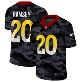 Los Angeles Rams #20 Jalen Ramsey Mens Nike 2020 Black CAMO Vapor Untouchable Limited Stitched NFL Jersey