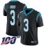 Nike Carolina Panthers #3 Will Grier Black Team Color Youth Stitched NFL 100th Season Vapor Untouchable Limited Jersey