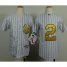 New York Yankees #2 Derek Jeter White Stitched Youth Fashion Gold MLB Jersey