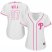 Philadelphia Phillies #27 Aaron Nola White/Pink Fashion Womens Stitched MLB Jersey