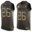 Nike Kansas City Chiefs #26 Damien Williams Green Mens Stitched NFL Limited Salute To Service Tank Top Jersey