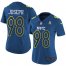 Nike Minnesota Vikings #98 Linval Joseph Navy Womens Stitched NFL Limited NFC 2017 Pro Bowl Jersey