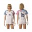 Womens France #16 Mandanda Away Away Soccer Country Jersey