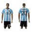 Argentina #20 Kun Aguero Home Soccer Country Jersey