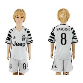 Juventus #8 Marchisio Sec Away Kid Soccer Club Jersey