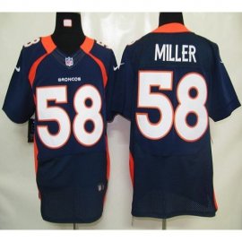 Nike Denver Broncos #58 Von Miller Navy Blue Alternate Mens Stitched NFL Elite Jersey