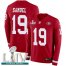 Nike San Francisco 49ers #19 Deebo Samuel Red Super Bowl LIV 2020 Team Color Mens Stitched NFL Limited Therma Long Sleeve Jersey
