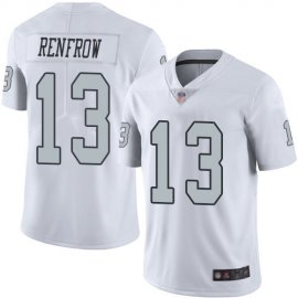 Nike Las Vegas Raiders #13 Hunter Renfrow White Mens Stitched NFL Limited Rush Jersey