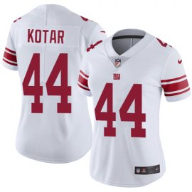Nike New York Giants #44 Doug Kotar White Womens Stitched NFL Vapor Untouchable Limited Jersey