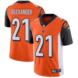Nike Cincinnati Bengals #21 Mackensie Alexander Orange Alternate Mens Stitched NFL Vapor Untouchable Limited Jersey